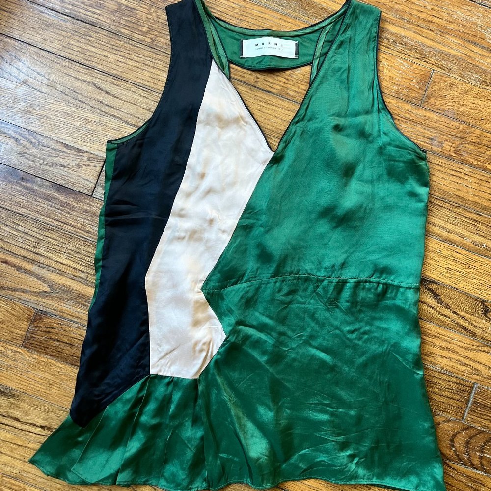 marni kilty constructivist reversible shiny holiday shirt so cute :)))